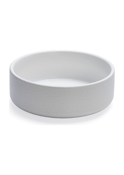 Techmrt Beeztees Dbl Köpek Mama Su Kabı, Seramik, Mat Beyaz, 16CM, 800ML