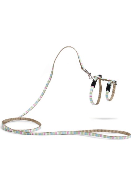 Techmrt Beeztees Yavru Kedi Göğüs Tasması ve Gezdirme Kayışı, 120CM, Yeşil, 15-33CM