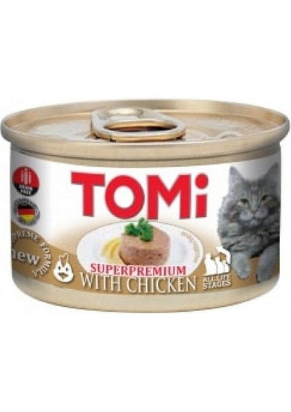 Techmrt Tomi Kedi Tavuklu Yaş Mama 85 gr x 6 Adet