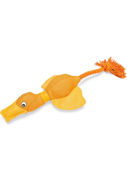 Techmrt Beeztees Köpek Oyuncağı, Sesli, Ördek, Kanvas, Sarı, 45X20X6,5CM