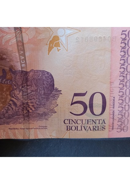 Escoines 3996368F560A5A5174 2018 Venezuela 50 Bolivar Çil indirimleri