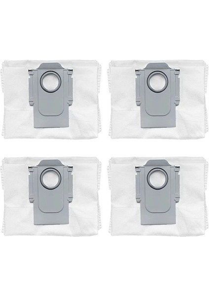 Roborock Qrevo Curv Qrevo C Robot Süpürge Uyumlu 4'lü Toz Torbası Yedek Parça Seti