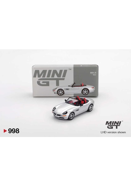 Mını Gt 1:64 Bmw Z8 Silver Diecast Metal Model Araba Koleksiyonluk MGT00998