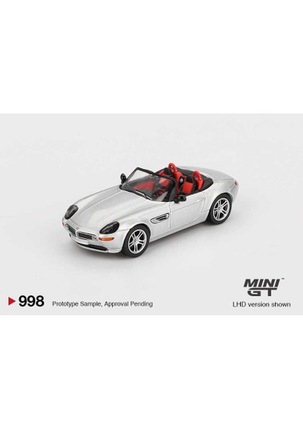 Mını Gt 1:64 Bmw Z8 Silver Diecast Metal Model Araba Koleksiyonluk MGT00998 modelleri