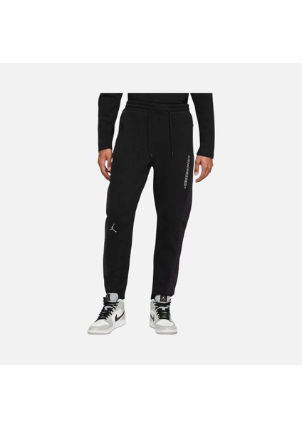 Jordan 23 Engineered Statement Fleece Erkek Siyah Eşofman Altı - Dar Kesim Polarlı ve Kalın Kumaş - DJ0180