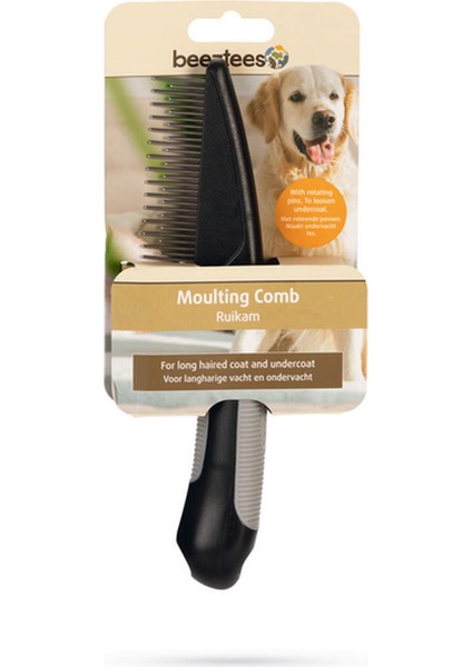 Techmrt Beeztees Tüy Dökme Dönemi Köpek Tarağı, S, Siyah Gri, 21CM, 21X5,5X3CM fırsatları