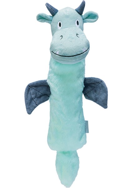 Techmrt Beeztees Yavru Köpek Oyuncağı, Dragon, Peluş, Gri, 45X24,5X6CM