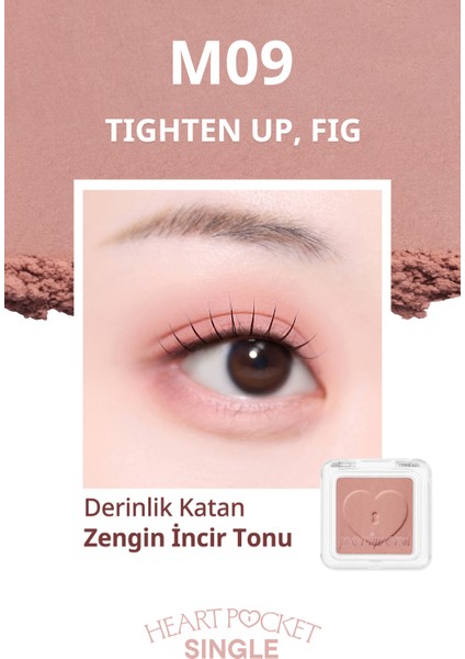 Kişiselleştirilebilir Mat Tekli Far PERIPERA Heart Pocket Single (M09 Tighten Up Fig) fiyatları