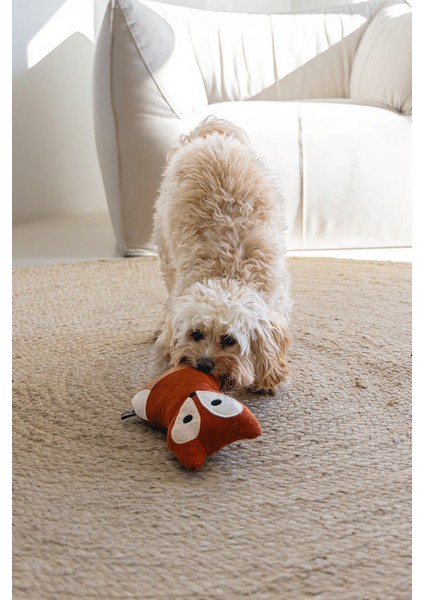 Techmrt Beeztees Dbl Köpek Oyuncağı, Sesli, Tilki, Peluş, Turuncu, 25,5cm fırsatları