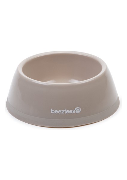 Techmrt Beeztees Köpek Mama Su Kabı, Plastik, Bej, 300ML