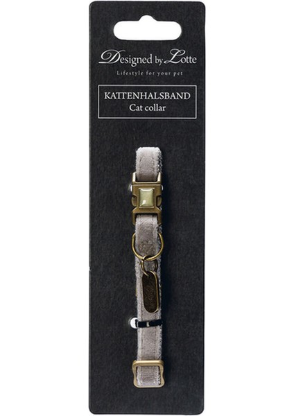 Techmrt Beeztees Dbl Kedi Boyun Tasması, Velur, Gri, 20-30CM fiyatları