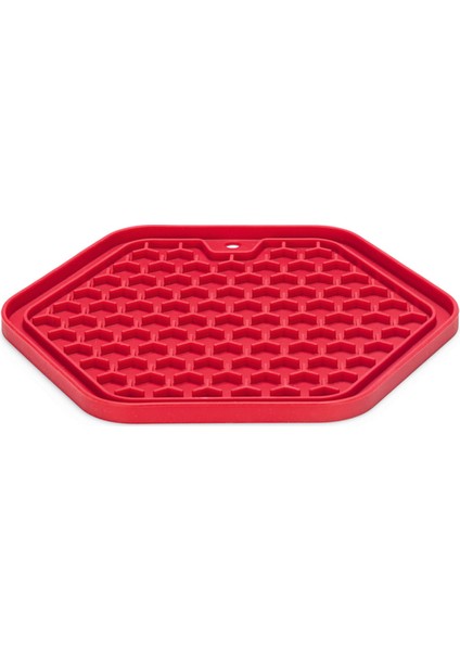 Techmrt Beeztees Yavru Köpek Yaş Mama Yeme Oyuncağı, Sekizgen Şeklinde, Silikon, Pembe, 23X20CM