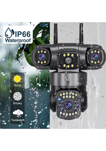 PRO O-KAM 6030 3 Kamera 3 Görüntü 15MP (5MP+5MP+5MP) Gece Görüş Wifi Sesli Konuşma Türkçe fiyatları