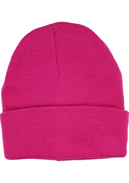 Katlamalı Basic Tiriko Bayan Beresi Fuşya Bere