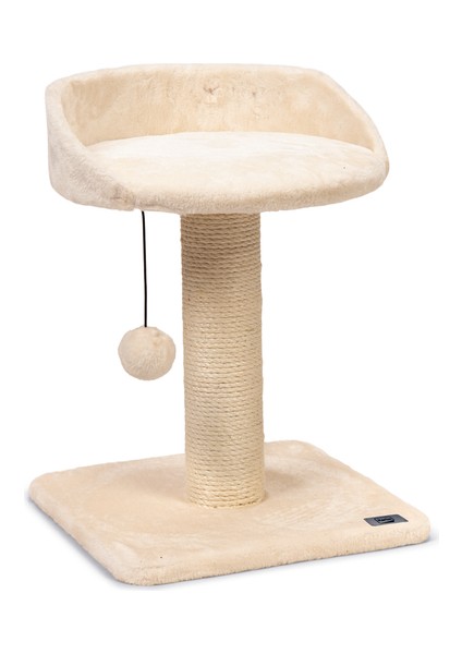 Techmrt Karlıe Bej Oyuncaklı Tırmala Tahtası (35X35X50)