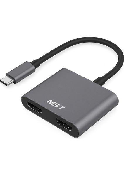Usb-C 4-In-1 Hub – Çift HDMI 4k, 100W Pd, Mst Destekli