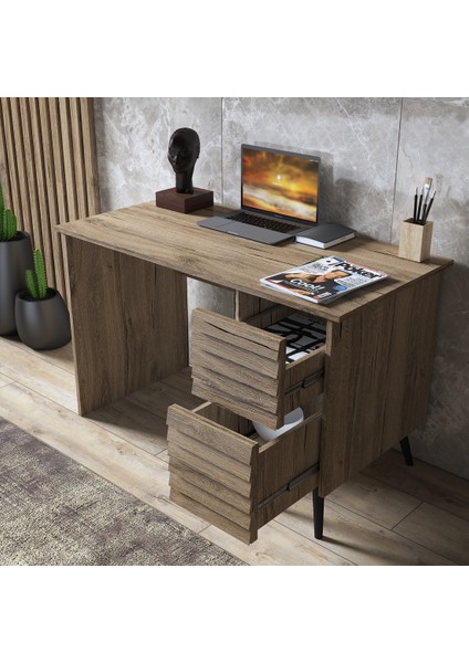 Hunerika Namera Premium 2 Çekmeceli Çalışma Masası,minifiks Bağlantılı