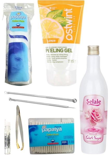 Limon Özlü Peeling Jel 125 ml + Cilt Bakım Seti 6 Parça