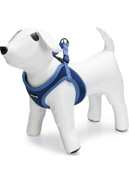 Techmrt Beeztees Köpek Göğüs Tasması, Neopren, Mavi, M, 41-46CM