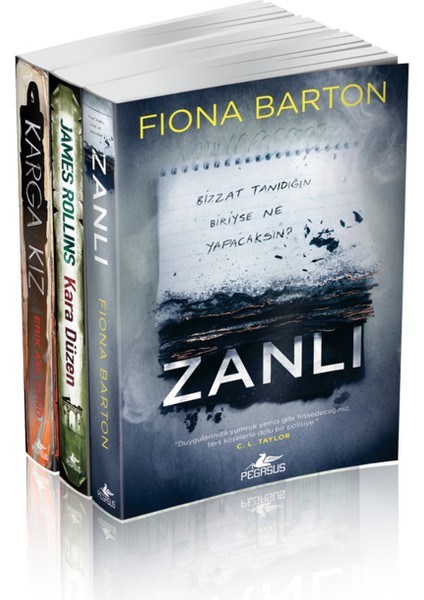 Polisiye ve Gerilim Seti (3 Kitap) Zanlı + Kara Düzen + Karga Kız | Gerilim, Macera, Gizem