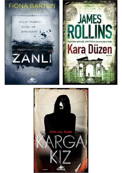 Polisiye ve Gerilim Seti (3 Kitap) Zanlı + Kara Düzen + Karga Kız | Gerilim, Macera, Gizem fiyatları