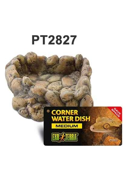 Techmrt Exo Terra Corner Water Dish Medium