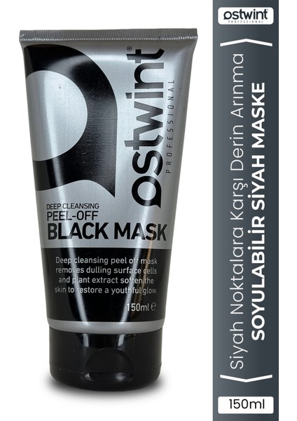 Professional Peeling Gel, Soyulabilir Siyah Maske 150ML Aydınlatıcı, Canlandırıcı, Pürüzsüzleştirici