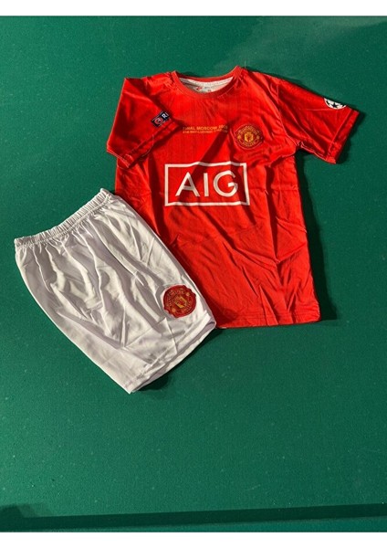 Beckham 2008 Kırmızı Manchester United 7 Futbol Çocuk Forması 2'li Set fiyatları