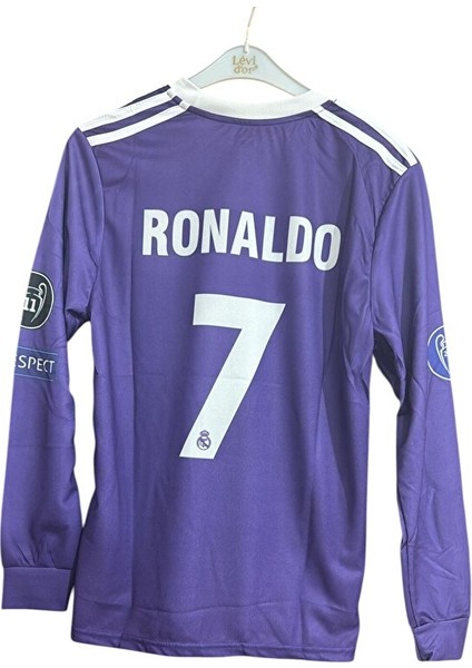 Realmadrid 218 Ronaldo Uzun Kol Mor Tasarım Yetişkin Forması