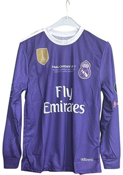Realmadrid 218 Ronaldo Uzun Kol Mor Tasarım Yetişkin Forması fiyatları