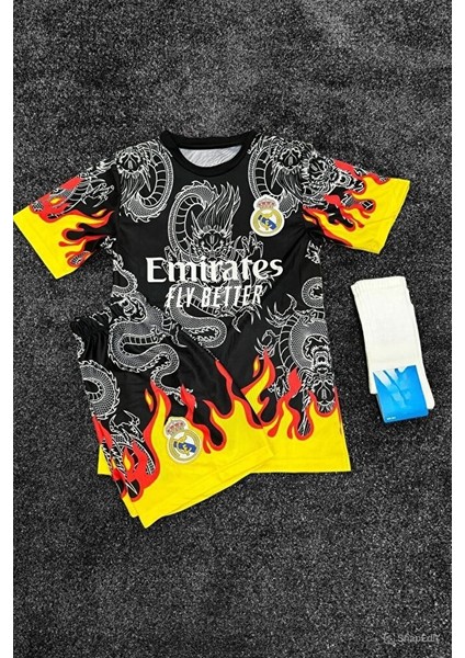 Real'. Madrid'. Ronaldo Alevli Özel Tasarım Çocuk 3 Lü Set Forması Spor T-Shirt fiyatları