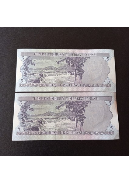 Escoine Koleksiyon 3996368F6C28B9C41A 6.emisyon 5türk-Lirası Seri Takipli Ca/çil Eski Kağıt Para fiyatları