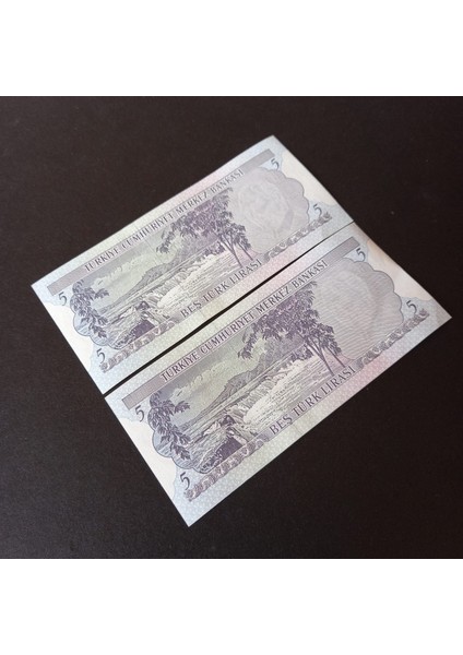 Escoine Koleksiyon 3996368F6C28B9C41A 6.emisyon 5türk-Lirası Seri Takipli Ca/çil Eski Kağıt Para indirimleri