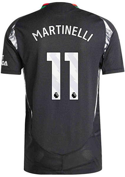 A.r.s.e.n.a.l 2024/25 Yeni Sezon Gabriel Martinelli 11 Deplasman Siyah Forması Spor T-Shirt