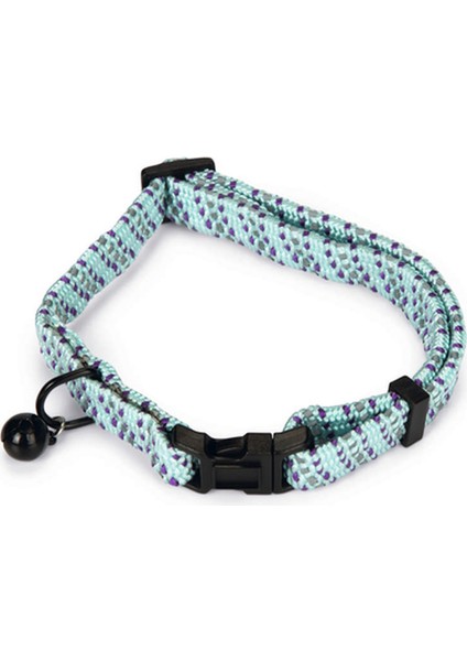 Techmrt Beeztees Kedi Boyun Tasması, Zilli, Mavi, 24,5-33CM
