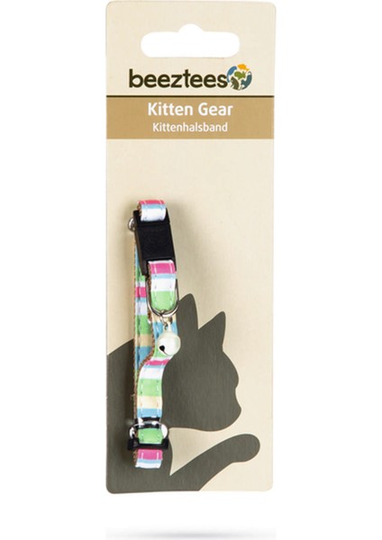 Techmrt Beeztees Yavru Kedi Boyun Tasması, Zilli, Yeşil, 16-32CM fiyatları