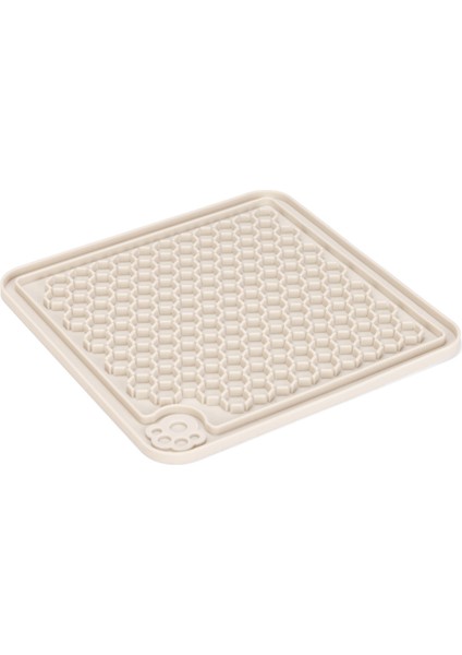 Techmrt Beeztees Yavru Köpek Yaş Mama Yeme Oyuncağı, Kare, Silikon, Gri, 20X20CM