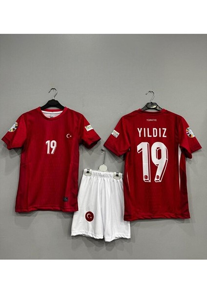 Kenan Yıldız Milli Takım Çocuk Forması Kırmızı 4l, Set Forma+Şort+Çorap+Bileklik
