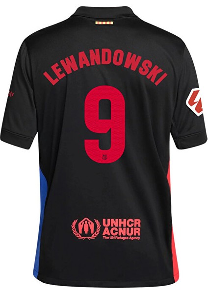 Yeni Sezonu 2024/25 B.a.r.c.e.l.o.n.a Robert Lewandowski 9 Deplasman Siyah Forması modelleri