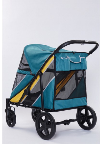 Techmrt Tommy Evcil Hayvan Arabası Turkuaz 112*65*100CM Max 40KG modelleri