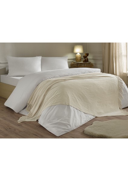 Snovie Throw / Tv Battaniyesi Ekru Tek Kişilik modelleri