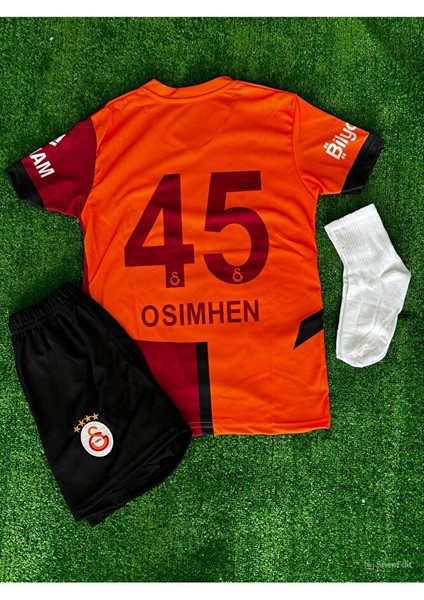 Maske Hediyeli Victorr-Osimhenn Çocuk Parçalı Forması (Forma Şort Çorap Maske) 4 Lü Set fırsatları