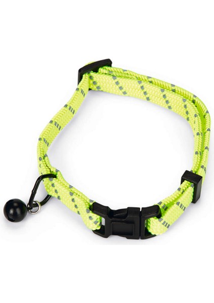 Techmrt Beeztees Kedi Boyun Tasması, Zilli, Sarı, 24,5-33CM