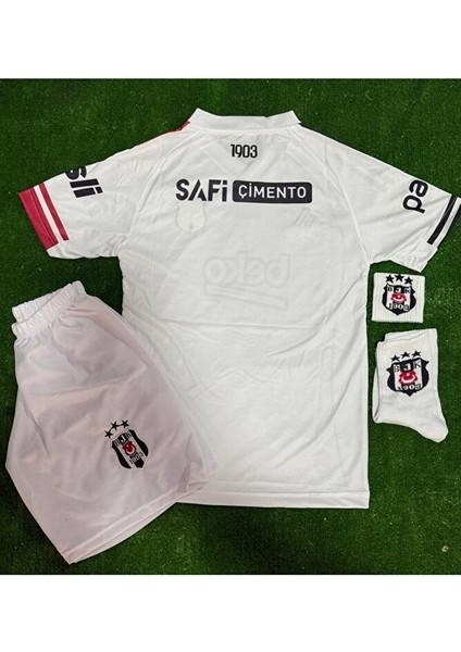 .b.e.ş.i.k.t.a.ş./ 2026 /#isimsiz#/ Deplasman Beyaz Çocuk Forması 4 Lü Set fiyatları