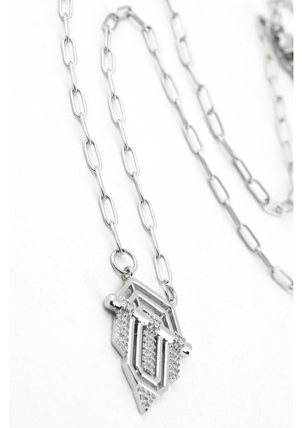 Işıltılı Zirkon Taşlı Gümüş Serenay Kolye fiyatları