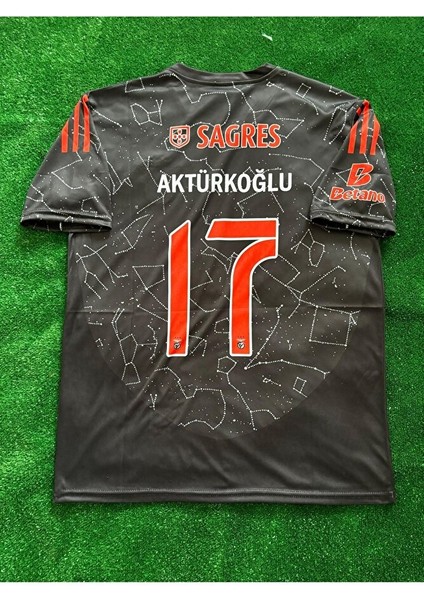 Kerem Aktürkoğlu 17 Benfica 2024/2025 Yeni Sezon Deplasman Siyah Yetişkin Futbol Forması fiyatları