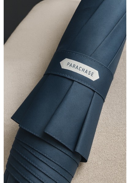 Parachase 12 Telli Üst Segment Şemsiye Kılıflı Lacivert Şemsiye Tam Otomatik