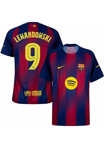 Barcelona 2025-2026 Iç Saha Lewandowski 9 Yetişkin Futbol Forması modelleri