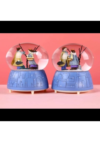 Işıklı Müzıklı Kar Küresı Orta Boy