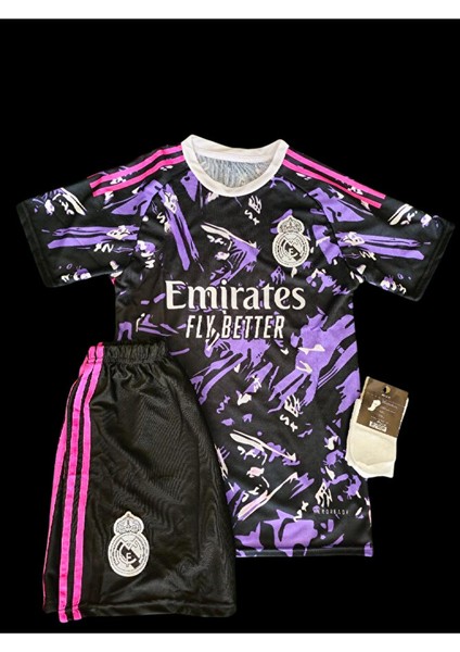 Kylian Mbappe 9 'real-Madrid-Cf' Yeni Sezon Özel Tasarım Çocuk Futbol Forması 3'lü Takım fiyatları